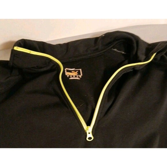 Puma Sport Lifestyle 1/4 Zip Pullover Jacket Size LG Black Thumb Hole Longsleeve - Picture 6 of 14